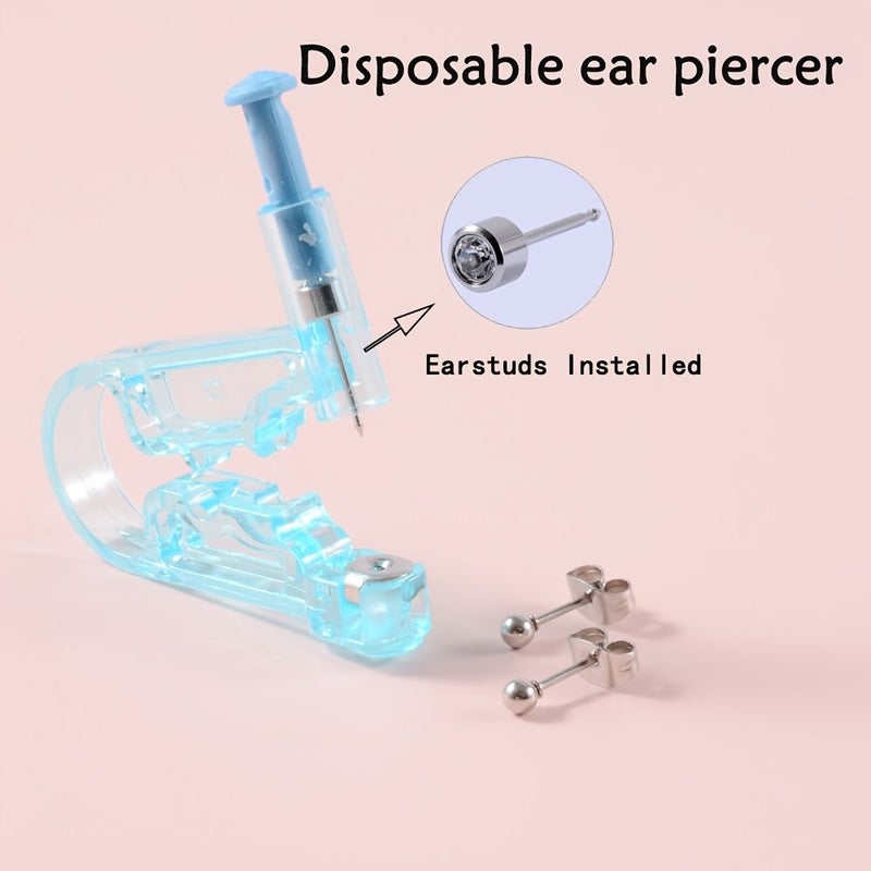 2 Sets 3 Pieces Ear Piercing Gun With Steel Ball Stud Safety Piercing Tool For Bag Drill Piercing - Image 2