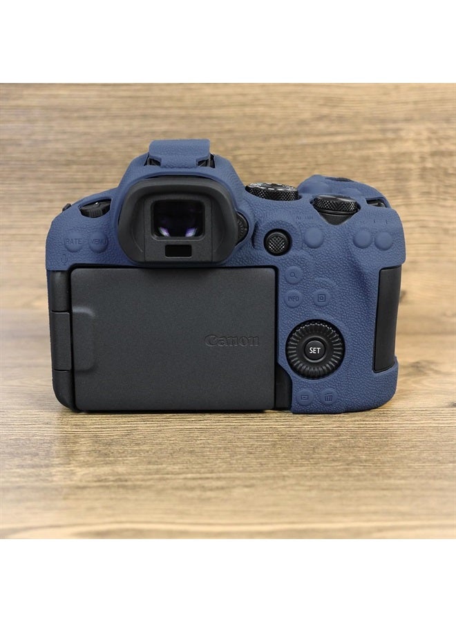Rieibi EOS R6 R6 Mark II Camera Case, Silicone Camera Protective Case for Canon eos R6 R6 Mark II Digital Camera - Blue - Image 4