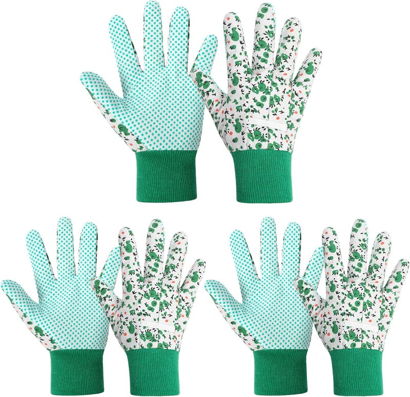 Ainiv Floral Gardening Gloves for Women/Ladies, Non-Slip Garden Work Gloves,Breathable Yard Work Glove Light Working Gloves - Image 1