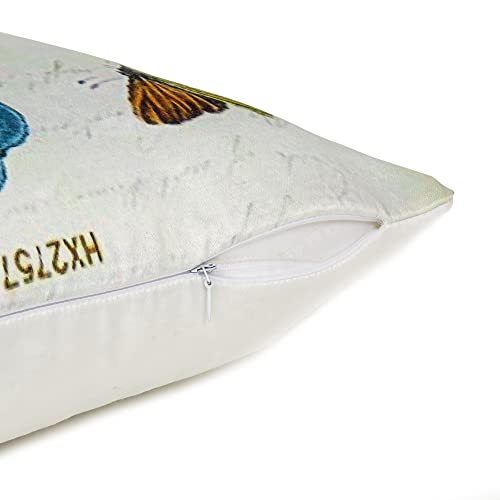 Oussum Soft & Comfortable Abstract Pattern Square Cushion Sofa Cushion Case Pillow Covers Throw for Home Decoration Set of 2 (16 x 16, White Cushion Cace No - 4) - Image 3