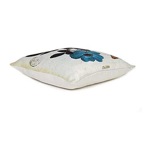 Oussum Soft & Comfortable Abstract Pattern Square Cushion Sofa Cushion Case Pillow Covers Throw for Home Decoration Set of 2 (16 x 16, White Cushion Cace No - 4) - Image 2
