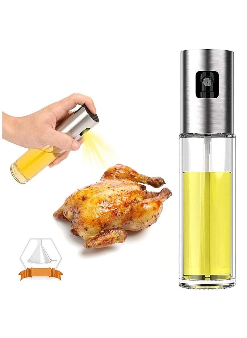 ELTRAZONE Kitchen Baking Glass Olive Oil Sprayer – 100ml Empty Oil Spray Bottle for Olive Oil, Vinegar & Cooking Oils – Multi-Colour Stylish Oil Dispenser for Salad, BBQ, Baking & Healthy Cooking - Image 1