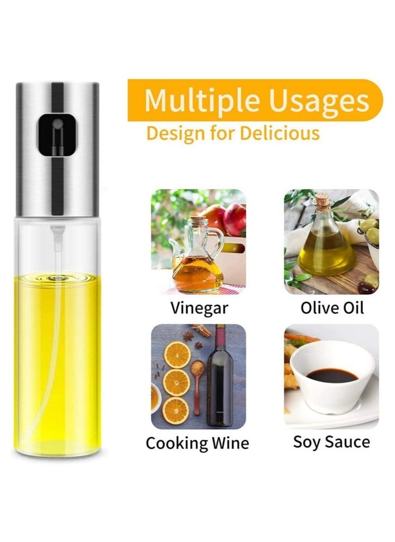 ELTRAZONE Kitchen Baking Glass Olive Oil Sprayer – 100ml Empty Oil Spray Bottle for Olive Oil, Vinegar & Cooking Oils – Multi-Colour Stylish Oil Dispenser for Salad, BBQ, Baking & Healthy Cooking - Image 2