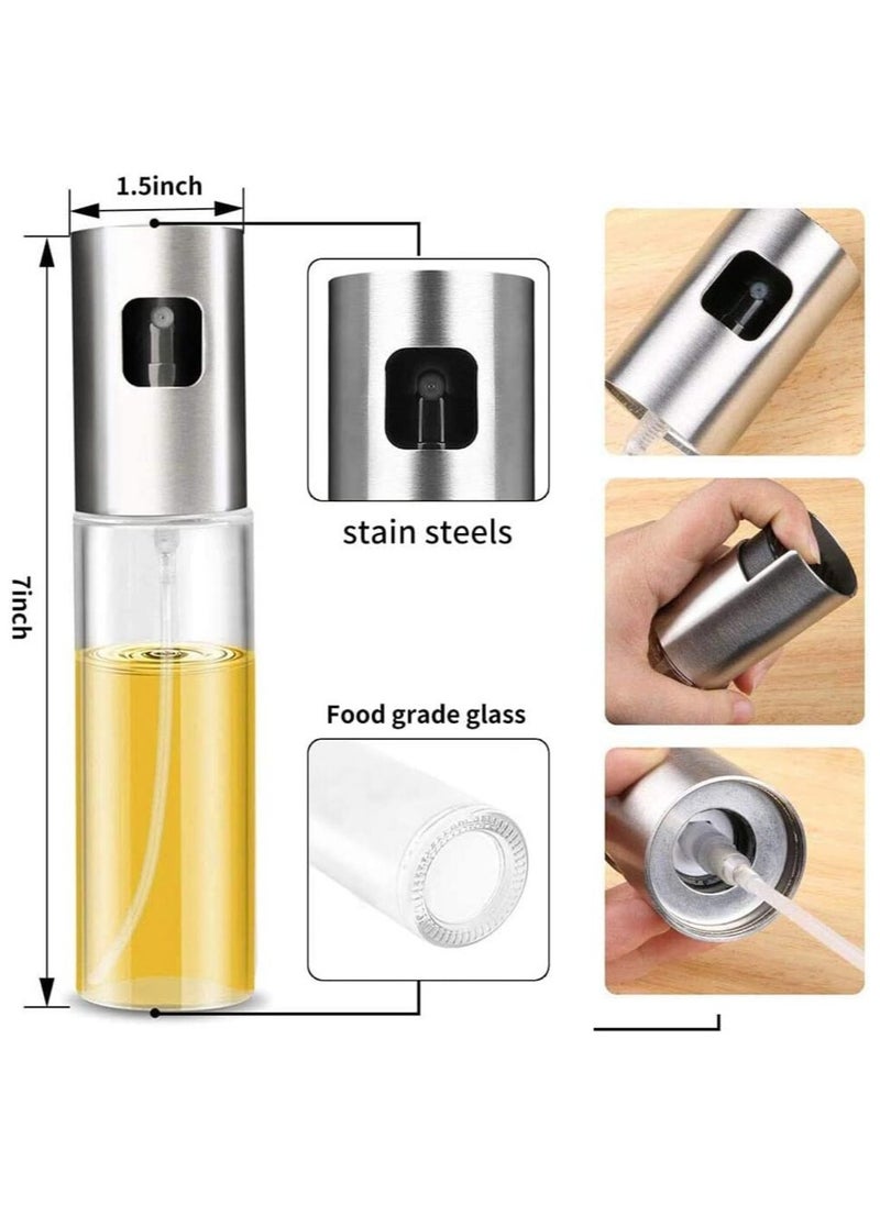 ELTRAZONE Kitchen Baking Glass Olive Oil Sprayer – 100ml Empty Oil Spray Bottle for Olive Oil, Vinegar & Cooking Oils – Multi-Colour Stylish Oil Dispenser for Salad, BBQ, Baking & Healthy Cooking - Image 5
