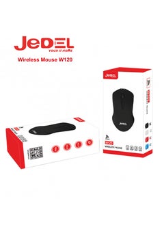 جي ديل ماوس Jedel W120 اللاسلكي بتقنية البلوتوث باللون الأسود  - Image 2