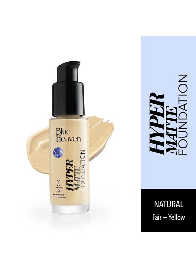 Blue Heaven Hyper Matte Foundation Cream 104 Natural 30Ml - Image 3