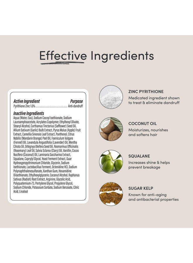 Jupiter Anti Dandruff Shampoo For Women & Men - Physician-Formulated For Flaky, Itchy, Oily, Dry Scalp - Vegan, Sulfate Free - Color Safe & Paraben Free Anti-Dandruff Shampoo With Zinc - 9.5 fl oz - Image 3