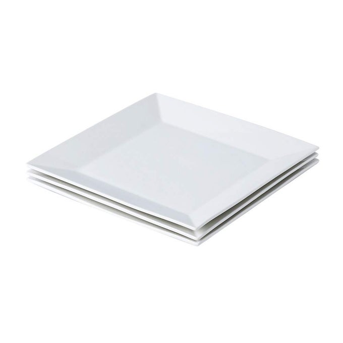 CLASSIC SQUARE 97INCH DINNER PLATE SET OF 3