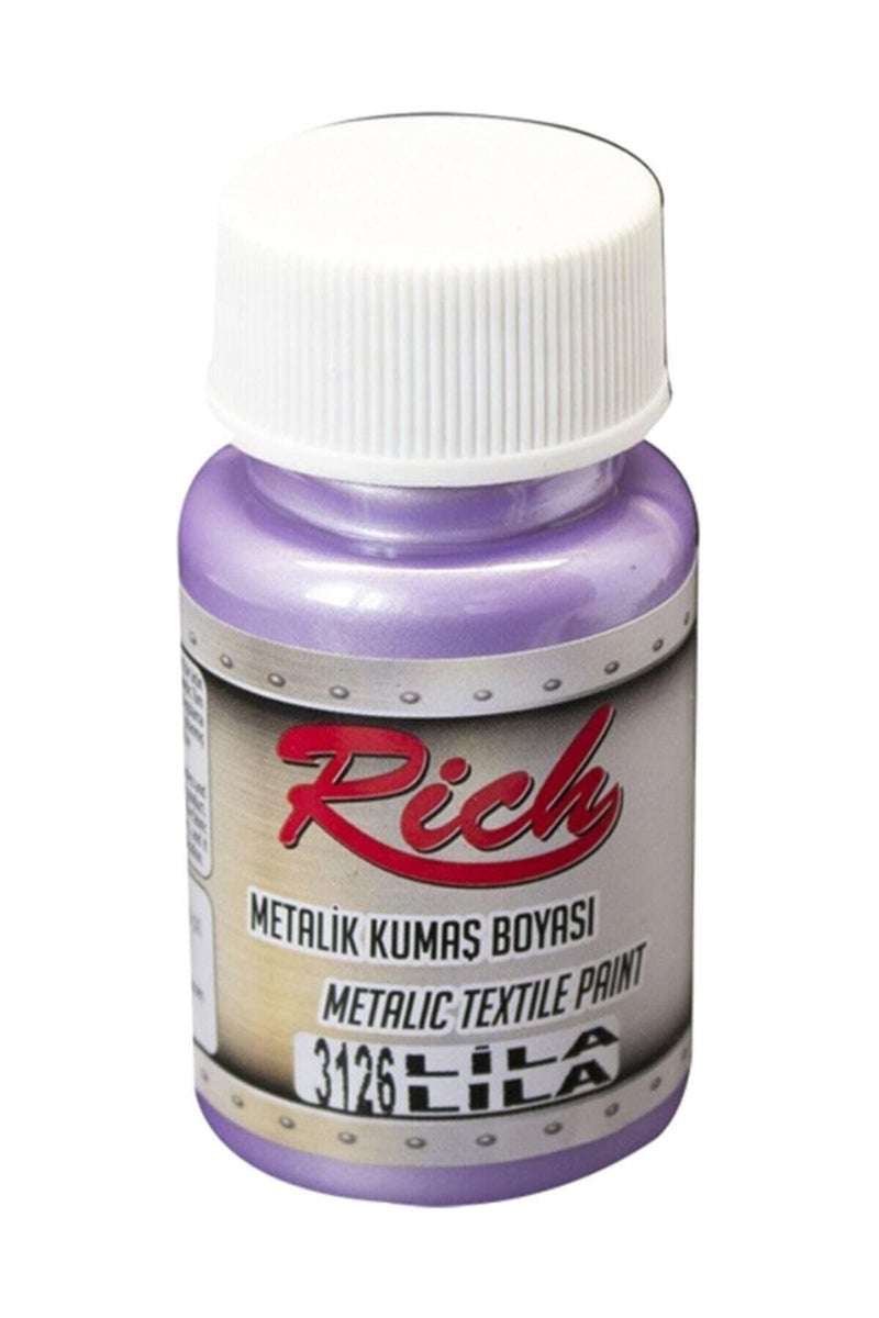 Rich NO:3126 Metalic Fabric Dye 50ML Designed To Catch The Eye And Leave A Lasting Impression - Light Purple