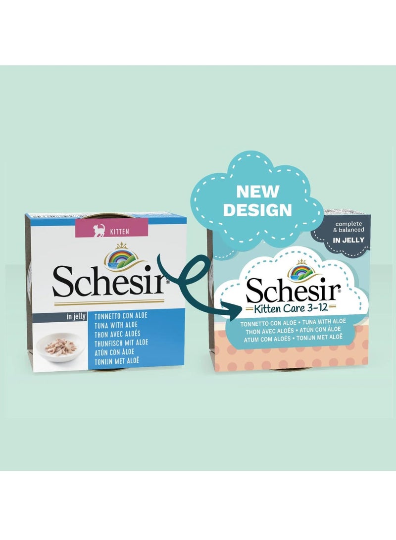 Schesir Tuna With Aloe Wet Food For Kitten - Image 2