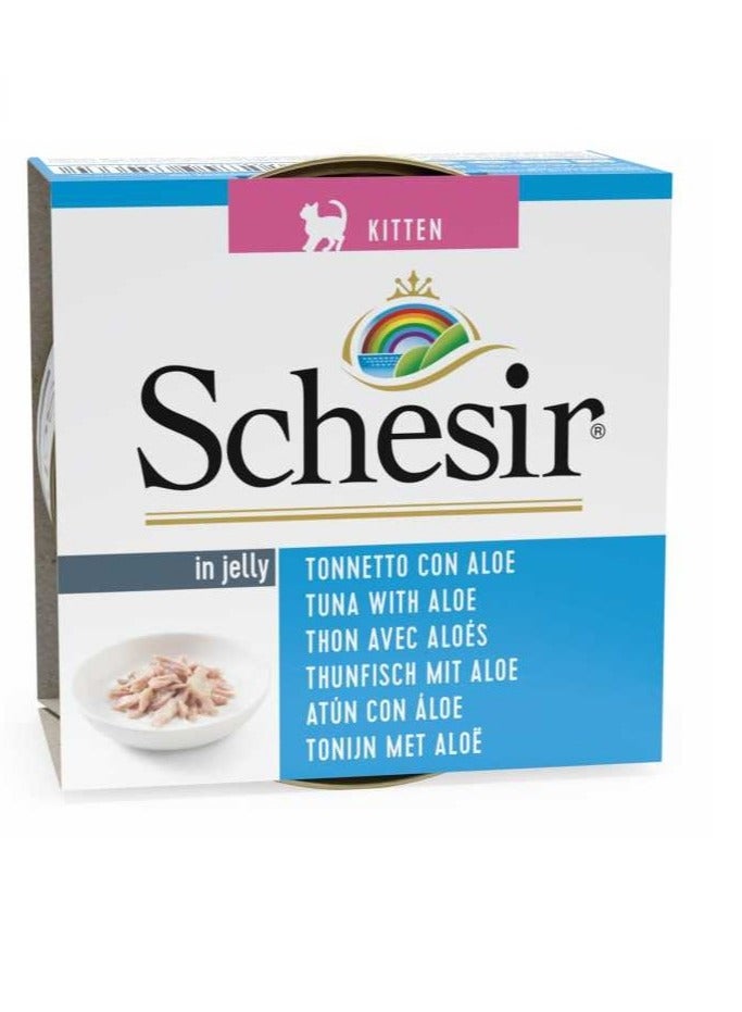Schesir Tuna With Aloe Wet Food For Kitten - Image 3