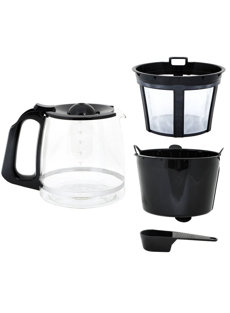 آني مورننغ آلة تحضير القهوة المفلترة، سعة 15 كوب (2.0 لتر)، ماكينة قهوة قابلة للبرمجة، تشغيل وإيقاف تلقائي، وظيفة منع التقطير، التحكم في قوة التخمير، لوحة تسخين للحفاظ على الدفء، سهلة التنظيف، بقدرة 1000 واط - SH21515B - Image 3