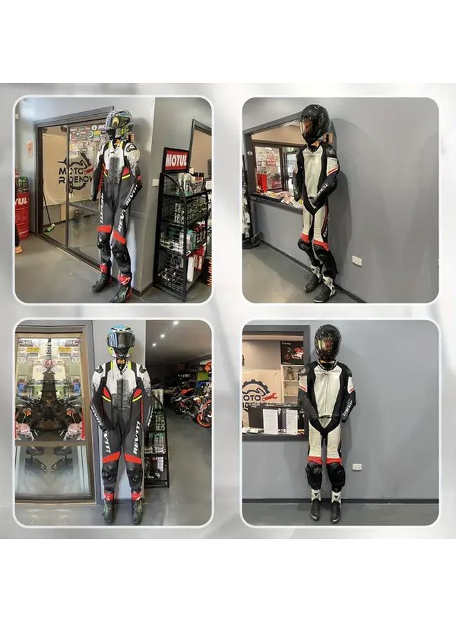 Black Wall Mounted Helmet Hanger Removable Hook Solid Wood Metal Gear Storage - Image 4