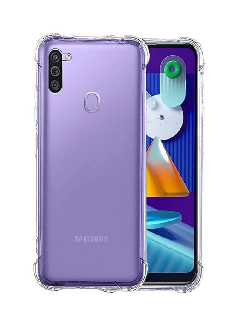 BORTONY Samsung Galaxy M11 1.5mm Thickness Airbag Anti-fall Phone Case Transparent - Image 1