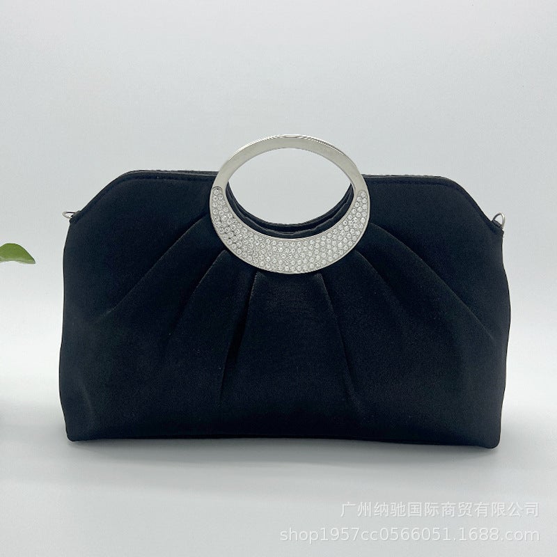 Fashion Evening Bag Celebrity Dress Bag Elegant Women'S Banquet Handbag With Diamond-Like Square Handbag - Image 4