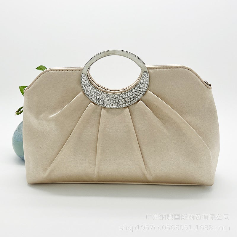 Fashion Evening Bag Celebrity Dress Bag Elegant Women'S Banquet Handbag With Diamond-Like Square Handbag - Image 2