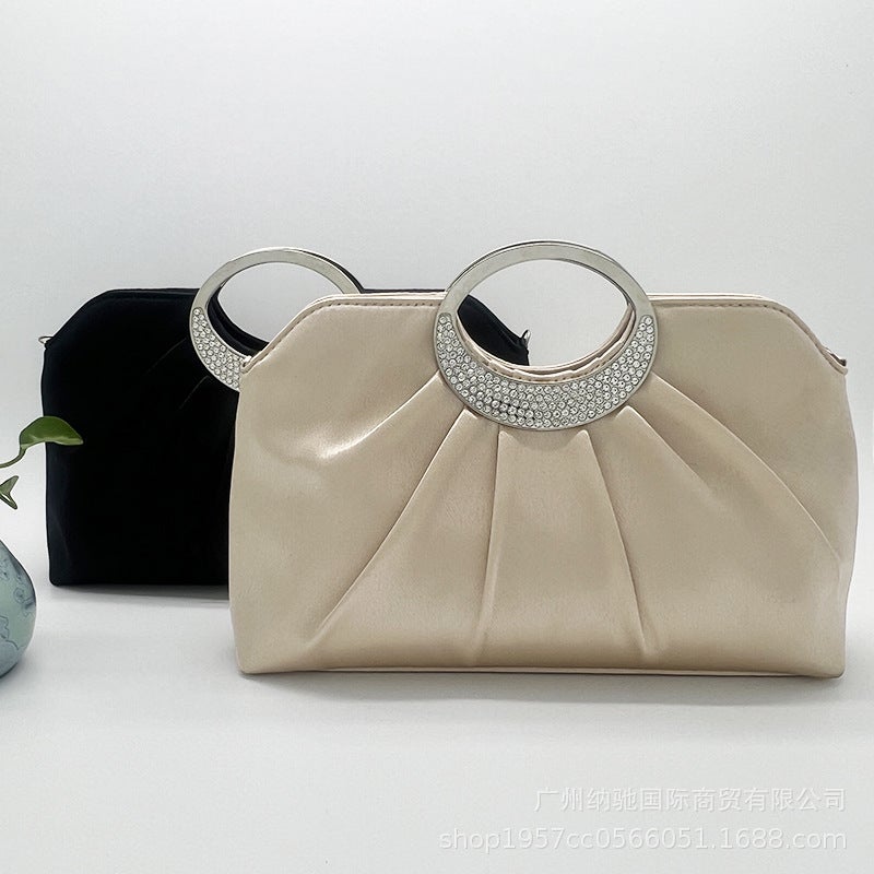 Fashion Evening Bag Celebrity Dress Bag Elegant Women'S Banquet Handbag With Diamond-Like Square Handbag - Image 3