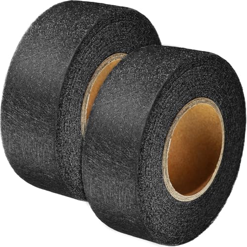 Outus Iron on Hem Tape Fabric Fusing Hemming Tape for Pants Each 27 Yards, 2 Pack(1 Inch,Black) - Image 1