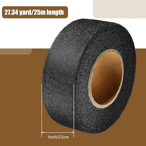 Outus Iron on Hem Tape Fabric Fusing Hemming Tape for Pants Each 27 Yards, 2 Pack(1 Inch,Black) - Image 2