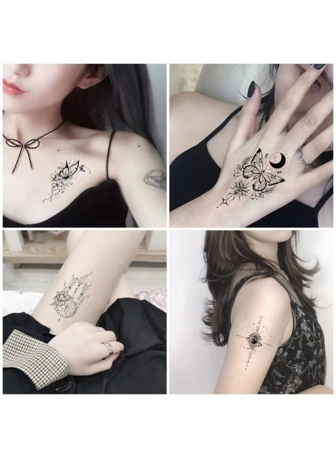 Hugifts Temporary temporary tattoo sticker kit, 30 sheets in various styles for parties, Christmas, Halloween, Easter, etc. Realistic, waterproof, durable, suitable for adults and children, perfect for parties, holidays, beaches, and other occasions. - Image 2