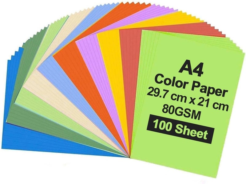 FIS Premium Color Photocopy Paper, 100 Sheets, 80 gsm, Premium Red Color, A4 Size - FSPWA4P100PRE - Image 2