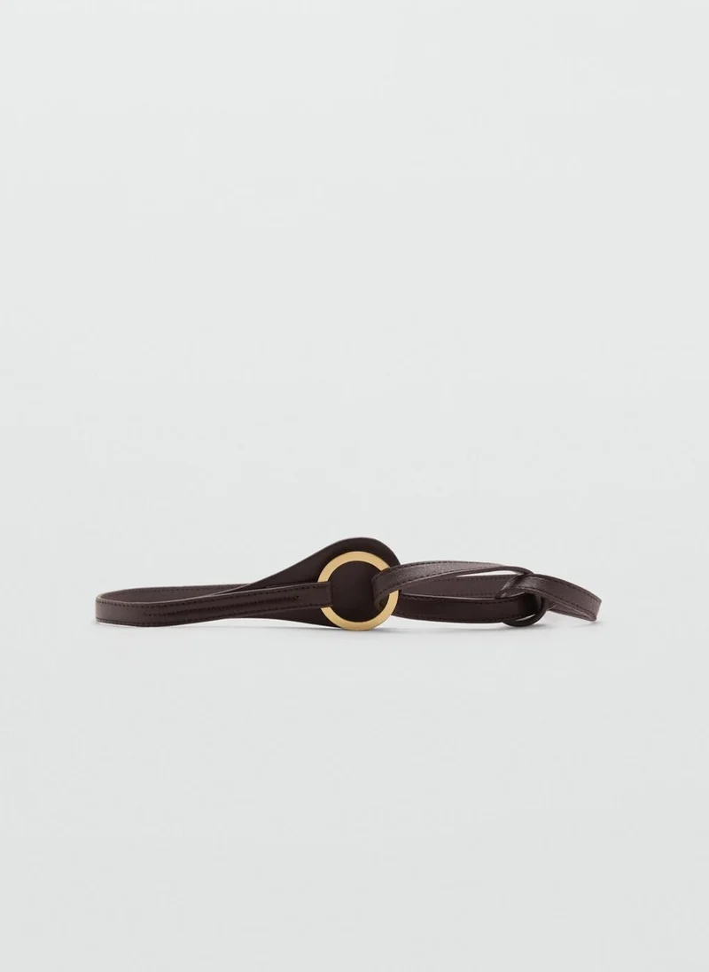 مانجو Thin Belt With Maxi-Buckle