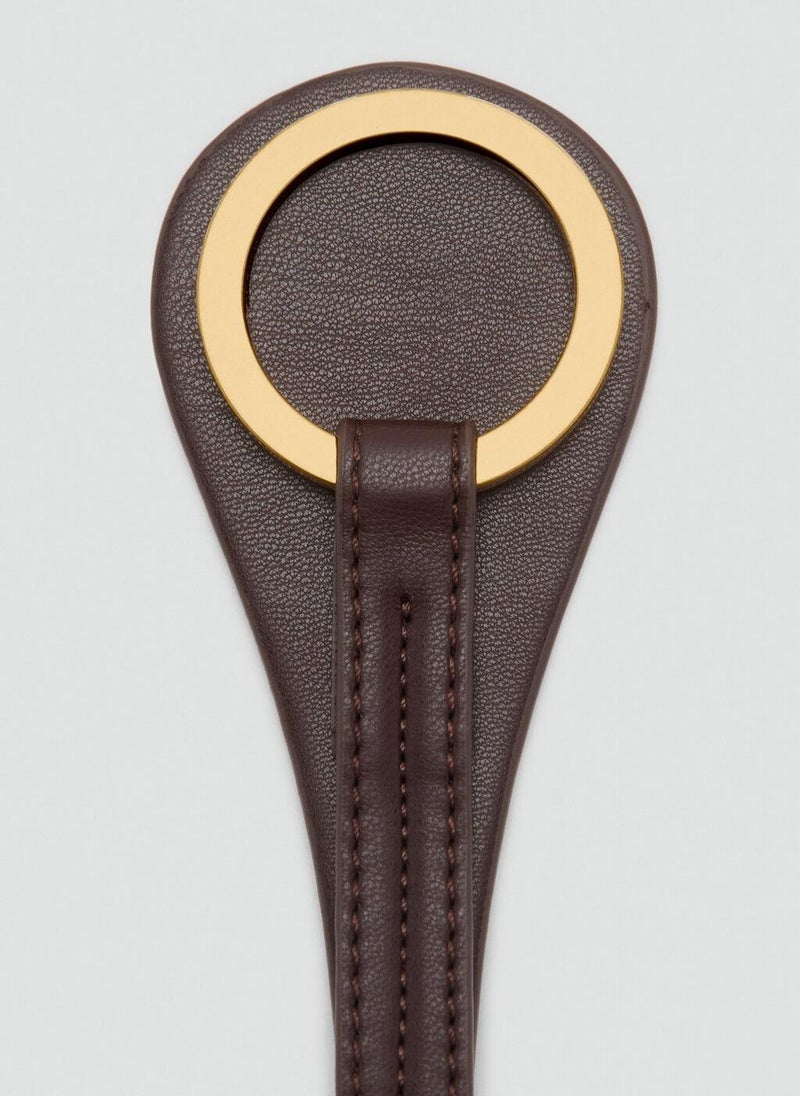 MANGO Thin Belt With Maxi-Buckle  - Image 4
