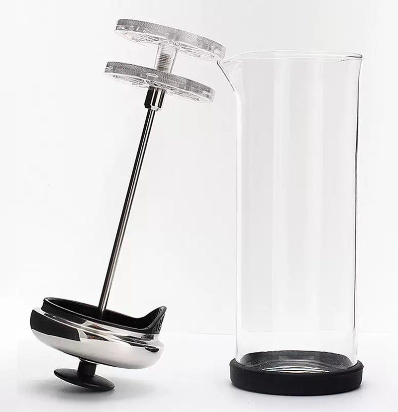EASYWORKZ Coffee Milk Froth Glass Handheld Blender Milkshake Cappuccino Milk Frother Portable Milk Frother Home Coffee Latte Milk Frothing Cup Manual Milk Frother - Image 4