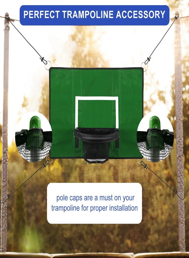 lasuroa Trampoline Basketball Hoop, with Mini Basketballs and Inflator, Breakaway Rim for Dunking Square Trampoline Basketball Attachment Trampoline Accessory for Kids Adults Indoor Outdoor - Image 4