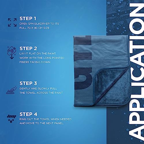 Gyeon Silk Dryer – Ultra Soft Microfiber Car Drying Towel, Super Absorbent, Streak-Free, Lint-Free, Safe for Ceramic Coatings, Ideal for Cars, Trucks, SUVs, Auto Detailing - Image 5