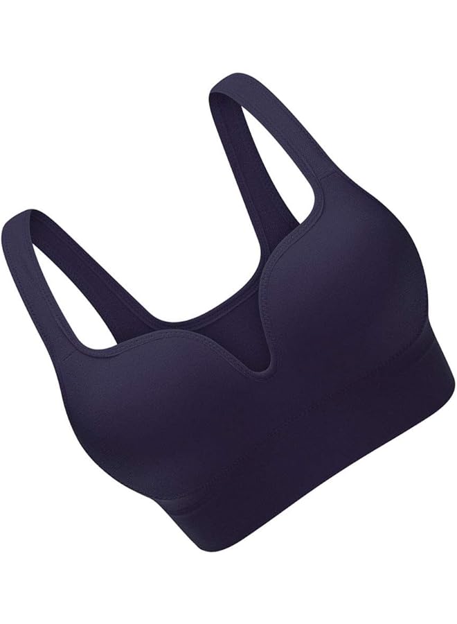 كوينج صدرية رياضية احترافية بدون درزات لليوجا للنساء، حمالة صدر رياضية بدون درزات للرفع، لون سادة، سترة رياضية - Image 1