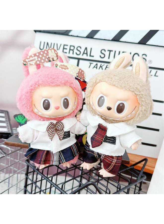 Only Clothes] 17cm Cloth Vinyl Clothes Baby Clothes 15cm Clothes Pay Suit Leather Jacket Coat-Specifications:10cm-Color:Shield Bear Jacket - Image 4