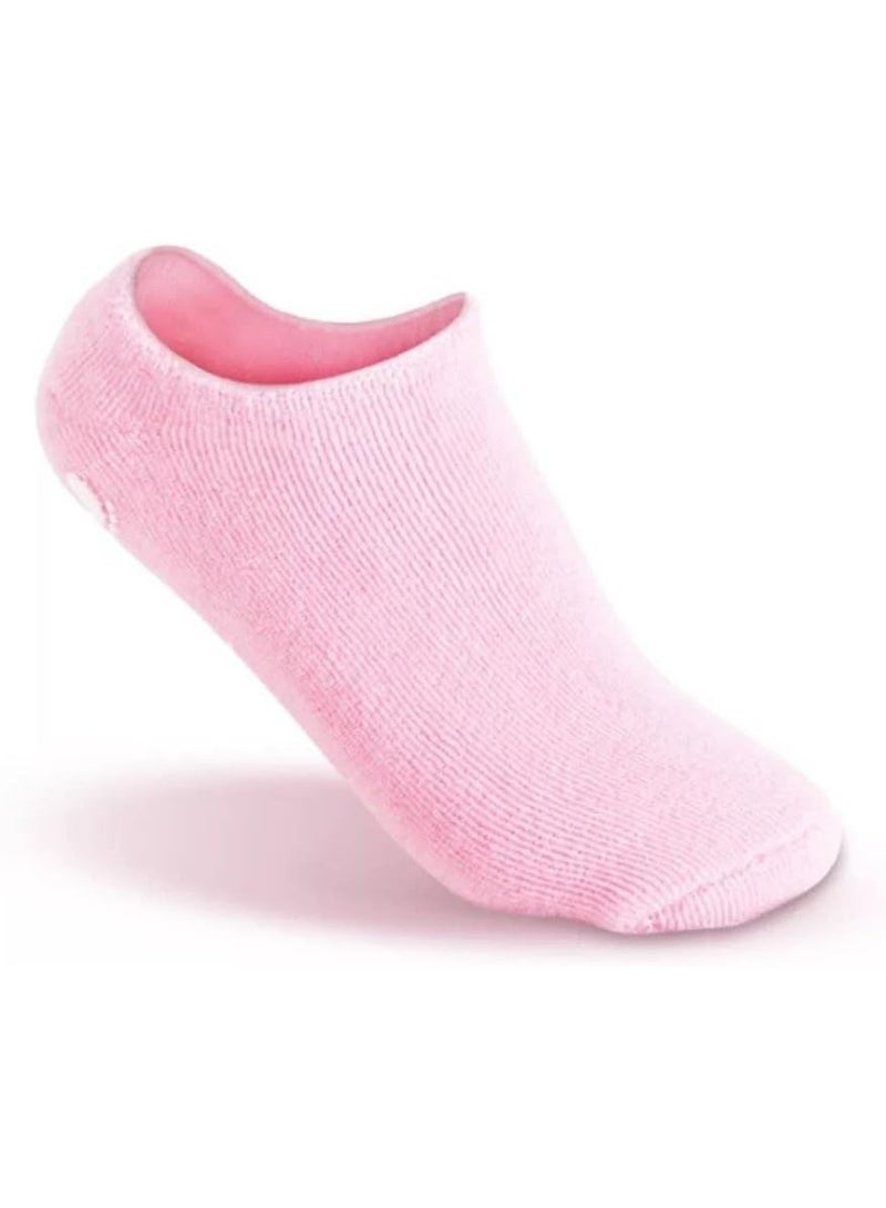 A pair of moisturizing gel socks, a foot peel mask that treats eczema, repairs, softens, and smooths dry, cracked feet and heels. Skin repair treatment with padded gel (black) - Image 3