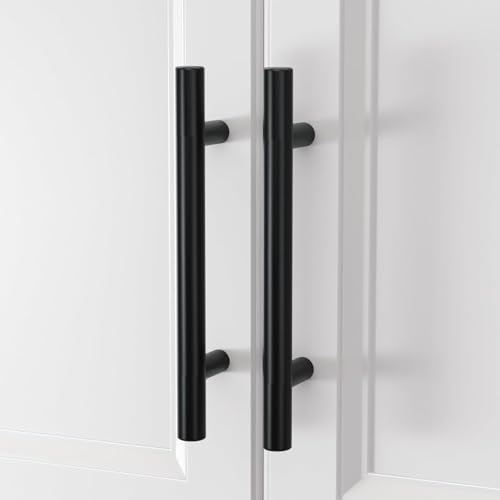 homdiy Black Cabinet Handles 15Pack 3inch Hole Center Kitchen Drawer Pulls and Knobs Stainless Steel Cabinet Hardware for Bathroom Cupboard - Image 3