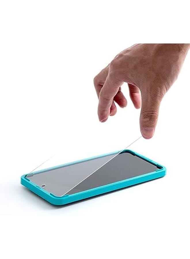 Ibywind Screen Protector For Honor 90 Lite 5G 6.7 Inches With 2Pcs Tempered Glass 1Pc Camera Lens Protector 1Pc Backing Carbon Fiber Film Fingerprint Reader Easy To Install - Image 3