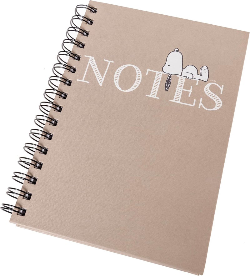 Graphique Snoopy Hardbound Spiral Journal, 160 Ruled Pages Hard Cover Notebook, Diary, Lists, Record Month and Date, Premium Paper, 6” x 8” - Image 4