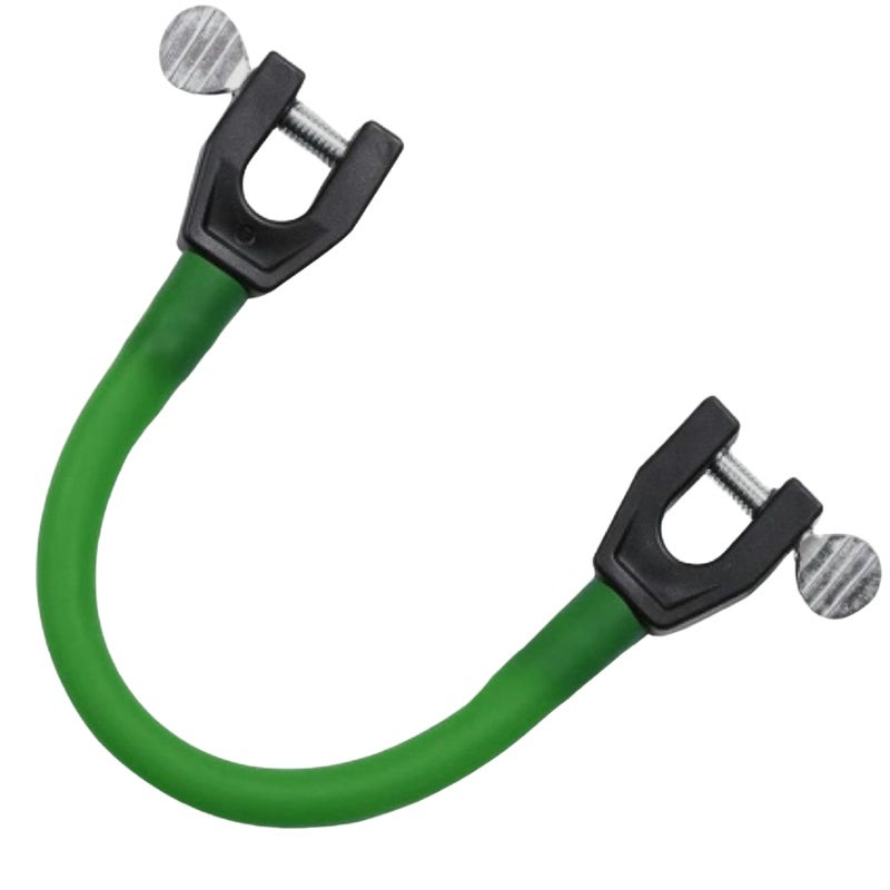 Ski Snowboard Connector: Dark Green, Plastic + Rubber + Metal, 16-42CM Extendable Length - Durable Secure Grip, Ski Boot Fixer for Snow Sports Enthusiasts & Beginners - Image 1