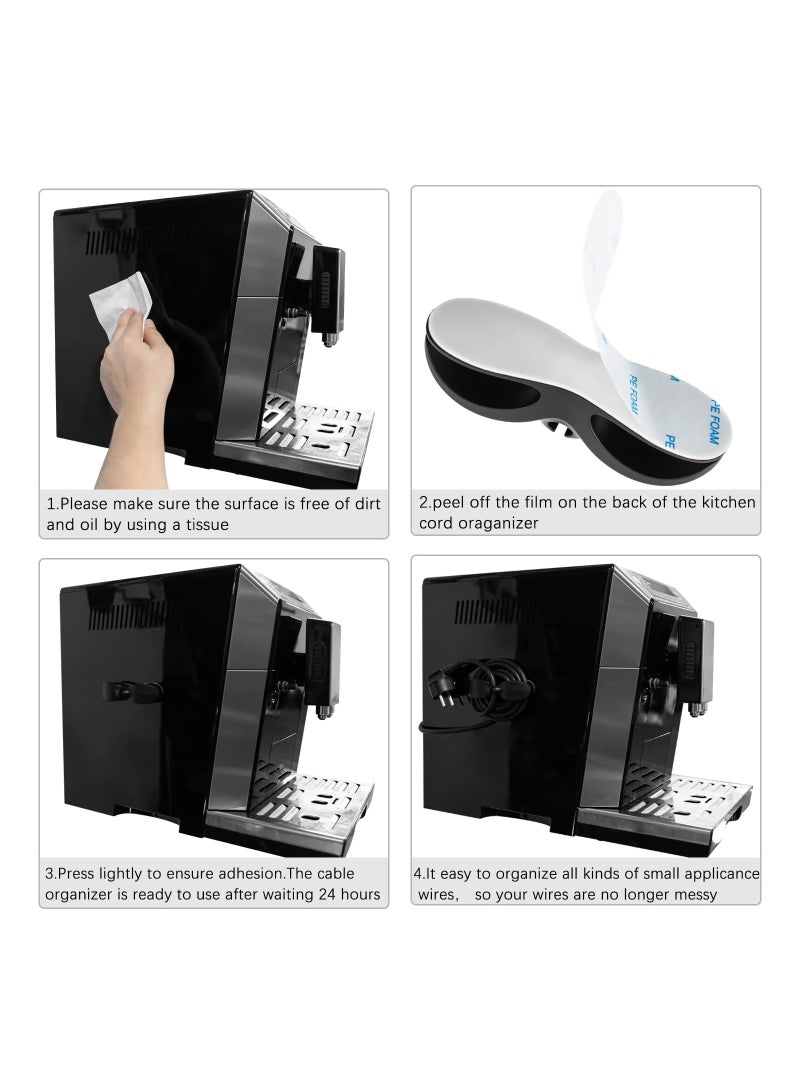 Zikra Cord Organizer for Kitchen Appliances for Mixer, Blender, Coffee Maker, Pressure Cooker and Air Fryer (4 Pack) - Image 5