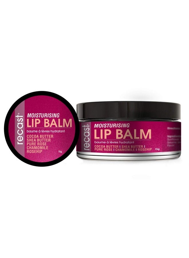 Recast Moisturising Lip Balm - Lip lightening, Restoring, Moisturising w/Pure Rose, Cocoa butter, Shea butter, Rosehip seed oil & more 15g - Image 1