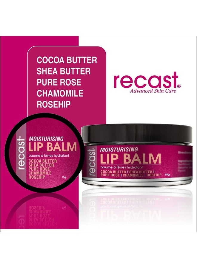 Recast Moisturising Lip Balm - Lip lightening, Restoring, Moisturising w/Pure Rose, Cocoa butter, Shea butter, Rosehip seed oil & more 15g - Image 2