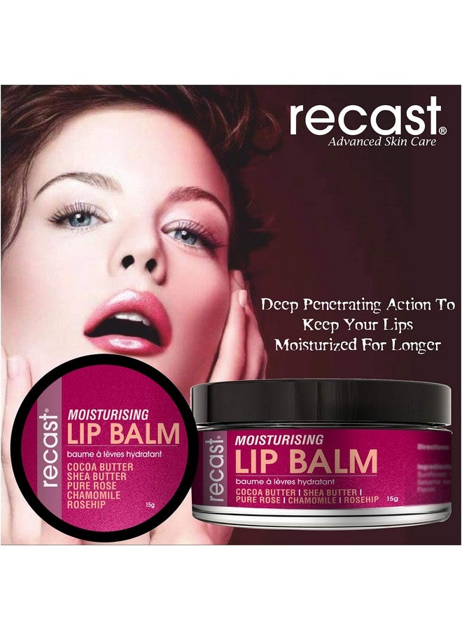 Recast Moisturising Lip Balm - Lip lightening, Restoring, Moisturising w/Pure Rose, Cocoa butter, Shea butter, Rosehip seed oil & more 15g - Image 4