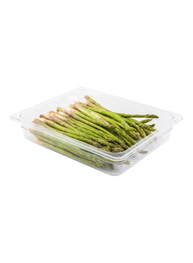 Restaurantware 2.5 Inch Deep Food Pans, 1 1/2 Size Commercial Food Storage Container - Freezable, Break-Resistant, Clear Plastic Cold Pans, Dishwashable, For Kitchens, Restaurants, Or Cafeterias - Image 2