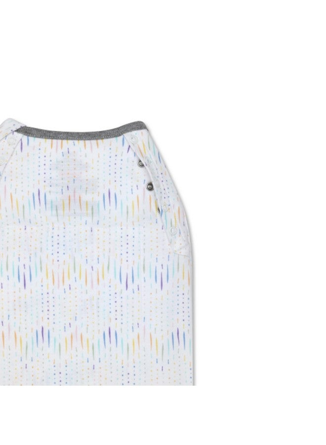 Nanit Sleep Wear Swaddle - Chevron Raindrops- NB - Image 4