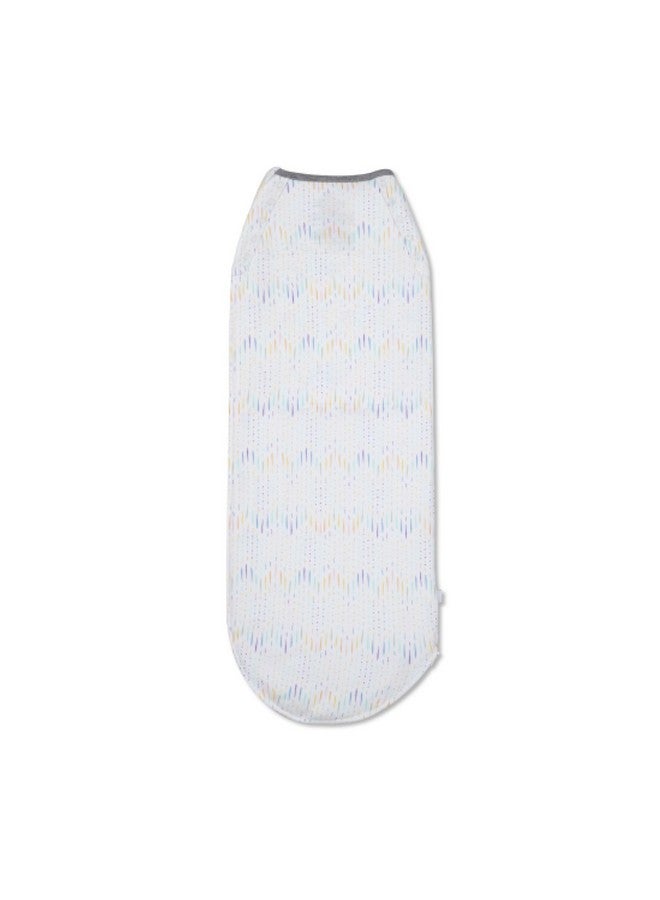 Nanit Sleep Wear Swaddle - Chevron Raindrops- NB - Image 1