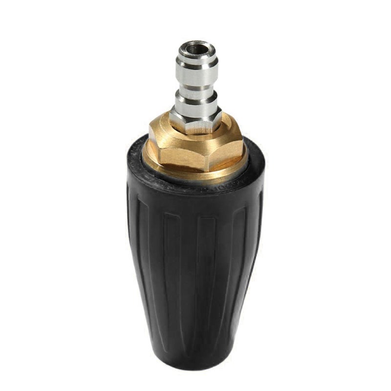 Turbo Pressure Washer Nozzle: 1/4'' Quick Connector, 4000 PSI, All Brass & Stainless Steel Construction, 360° High-Speed Rotating, Powerful Strike - Fast & Effortless Cleaning for Home Garage, Boat, E - Image 1