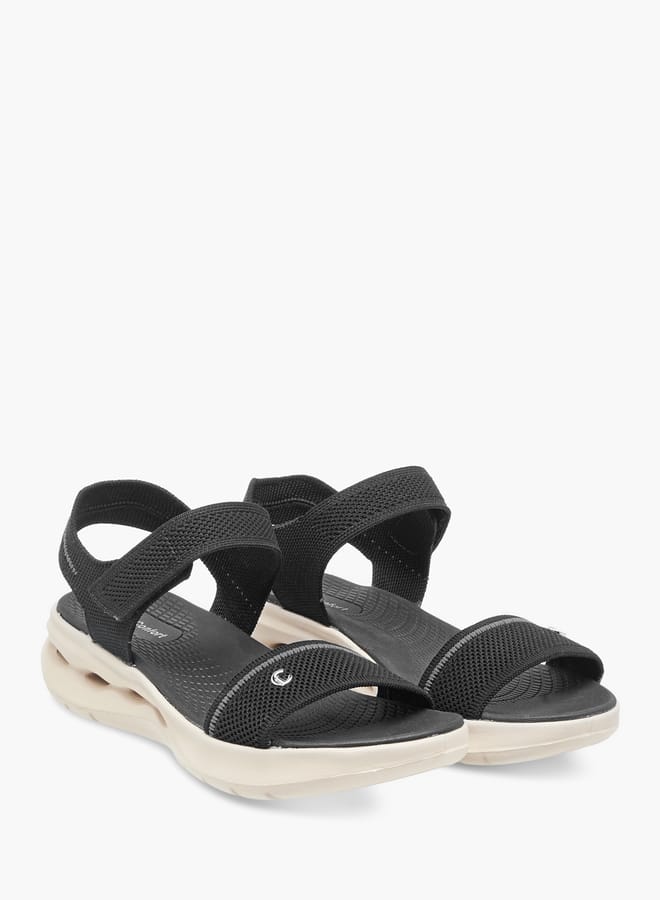 Le Confort Womens Knitted Sandals With Velcro Closure  - Image 1