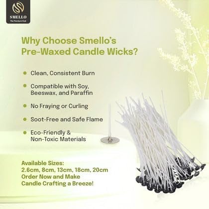 Smello's White Pre Waxed Candle Wick - Image 4
