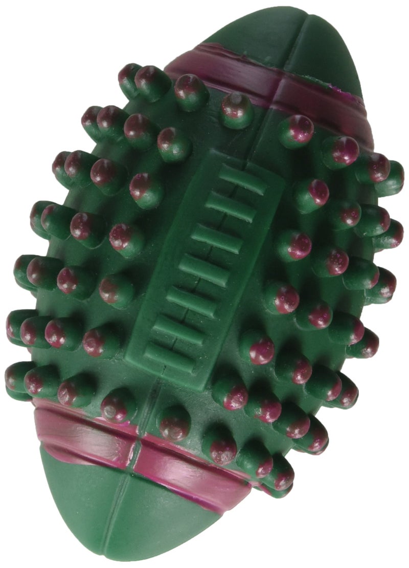 Boss Pet 52984 4 Vinyl Spiked Football Dog Toy with Squeaker - Image 2