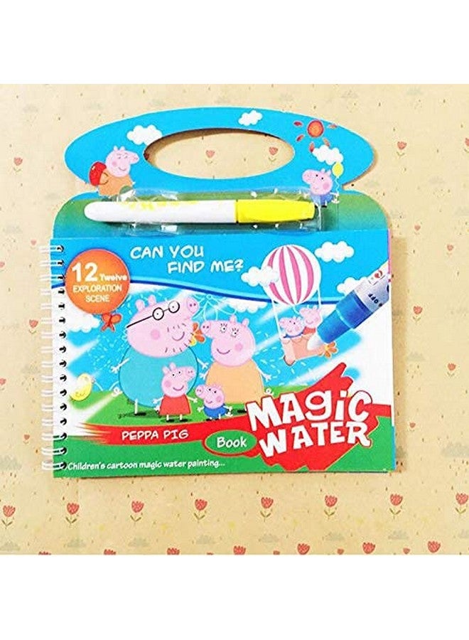 GJSHOP Reusable Magic Water Painting Book Magic Doodle Pen Kids Coloring Doodle Drawing Board Games Child Educational Toy/Magic Book Water Painting for Kids (1Pc) Multicolor - Image 4
