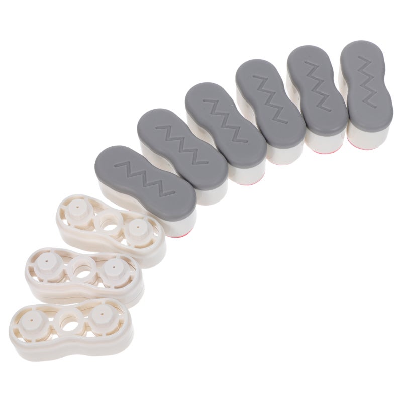 6Sets Toilet Seat Bumpers Adhesive Pads for Bidet Height Increasing and Noise Reduction Grey - Image 4